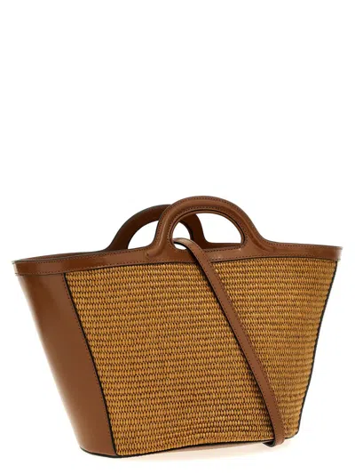 Marni Tropicalia Small Handbag In Brown