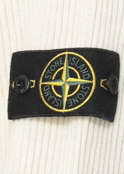 Stone Island Sweater With Brushed Texture In Neutral