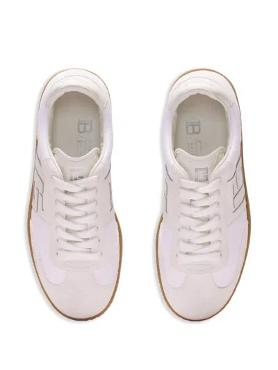 Balmain Swan Low-top Sneakers In White