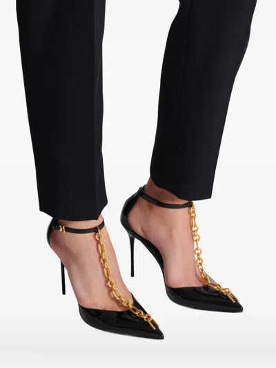 Balmain Leather Pumps In Black