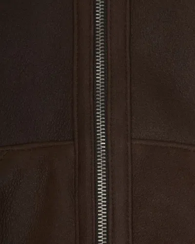 D Four Giubbino In Camoscio Marrone In Brown