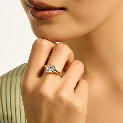 John Hardy 14k Yellow Gold Jh Lovestruck Lab Grown Diamond Oval Solitaire Ring