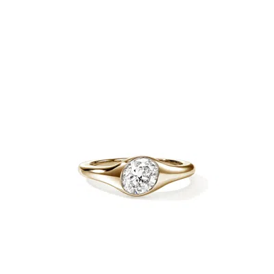 John Hardy 14k Yellow Gold Jh Lovestruck Lab Grown Diamond Oval Solitaire Ring