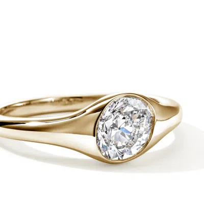 John Hardy 14k Yellow Gold Jh Lovestruck Lab Grown Diamond Oval Solitaire Ring