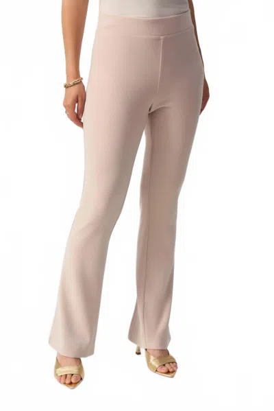 Joseph Ribkoff Split Hem Flared Pants In Parchment In Neutral