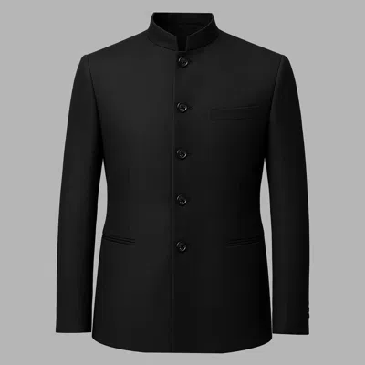 Blvck Mandarin Jacket In Black