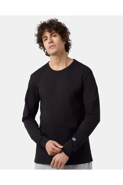 Champion Heritage Jersey Long Sleeve T-shirt In Black