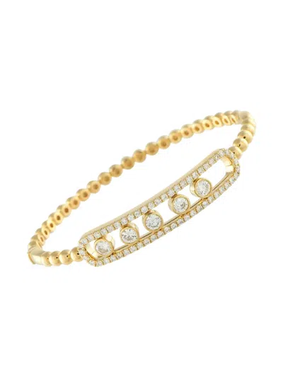 Pre-owned Lb Exclusive 18k Yellow Gold Odelia Diamond Bracelet