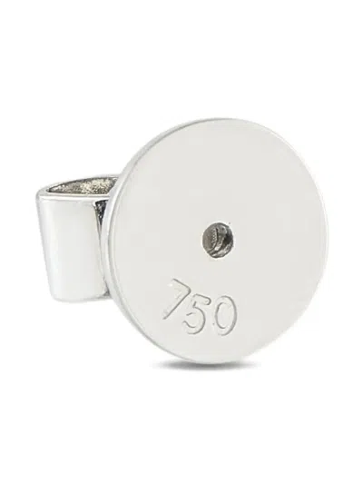 Pre-owned Lb Exclusive 18k White Gold Diamond Earrings In Silver