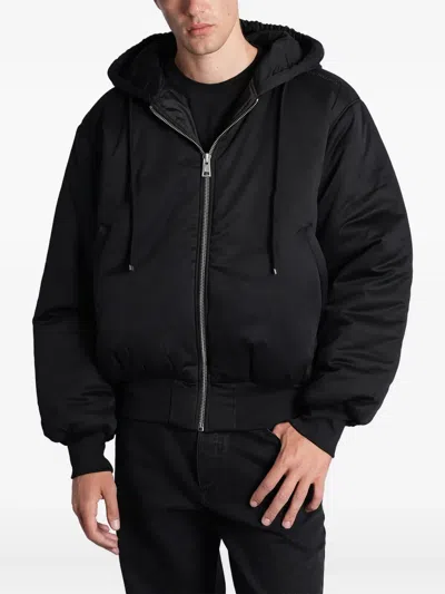Etudes Studio Hooded Zip Jacket In Black