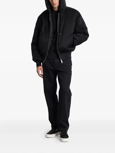 Etudes Studio Hooded Zip Jacket In Black