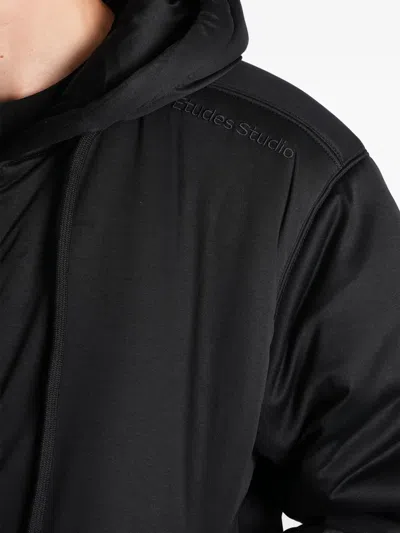 Etudes Studio Hooded Zip Jacket In Black