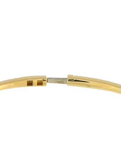 Pre-owned Lb Exclusive 18k Yellow Gold Odelia Diamond Bangle
