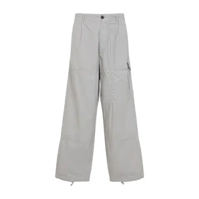 C.p. Company London Fog Grey Cotton Cargo Pants In Gray