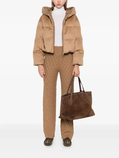 Max Mara Wool And Silk Knit Turtleneck In White