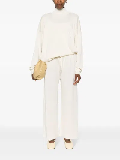 The Row Drawstring-waist Wide-leg Trousers In Neutral