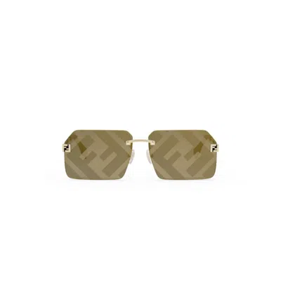 Fendi Sky 59mm Rectangular Sunglasses In Green
