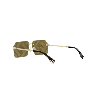 Fendi Sky 59mm Rectangular Sunglasses In Green