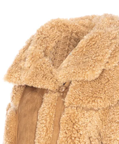 Vegancode Beige Jacket Removable Hood In Multi