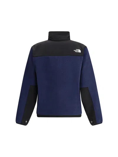 The North Face Logo Vertical Collar Grab Velvet Casual Jacket In Black