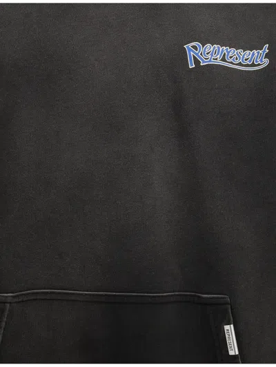 Represent Felpa In Cotone Nero  Uomo In Black