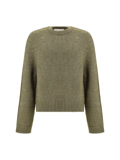 Our Legacy True Roundneck Wool And Silk Sweater In Green
