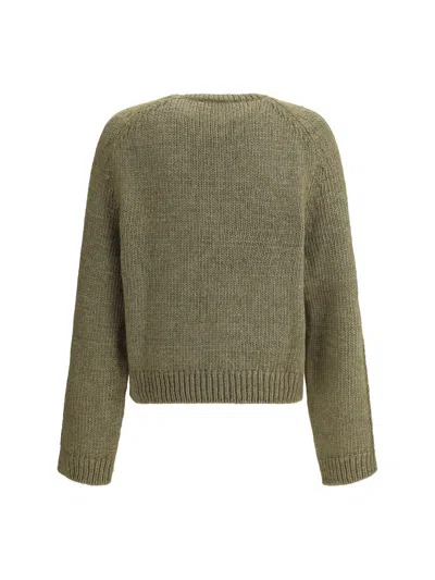 Our Legacy True Roundneck Wool And Silk Sweater In Green