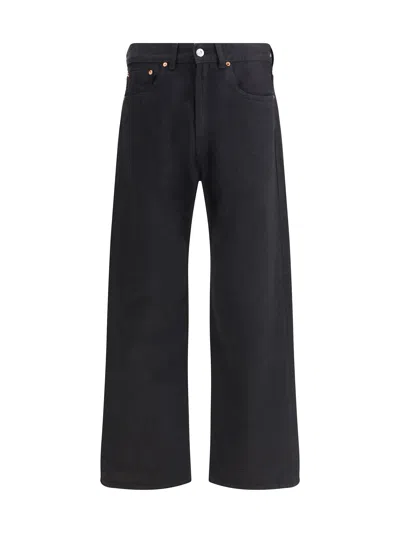 Our Legacy 25.5cm Third Cut Cotton Denim Jeans In Black