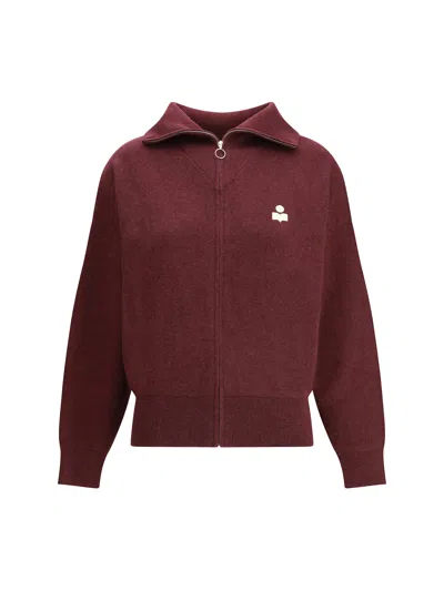 Isabel Marant Étoile Cardigan Isabel Marant Etoile Woman Color Burgundy In Burgundy