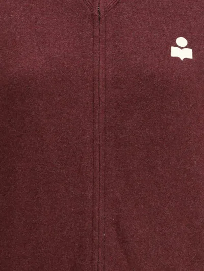 Isabel Marant Étoile Cardigan Isabel Marant Etoile Woman Color Burgundy In Burgundy