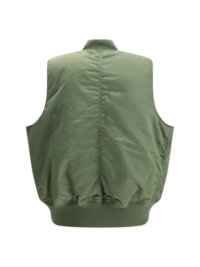 Alpha Industries Zip Pocket Gilets In Green