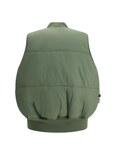 Alpha Industries Zip Pocket Gilets In Green