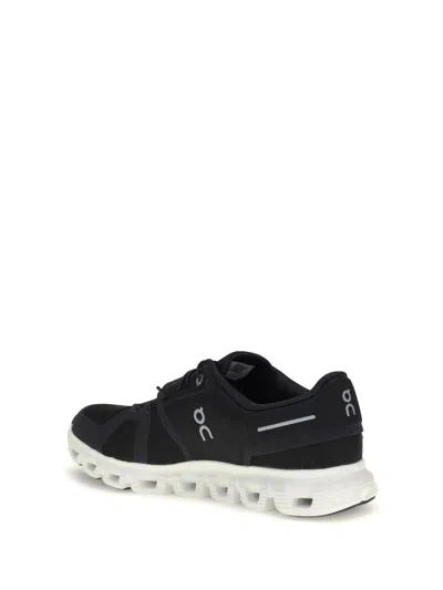 On Mesh Rubber Sole Sneakers In Black