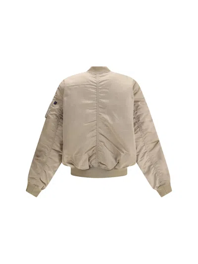 Alpha Industries Zip Fastening Bomber Jacket In Brown