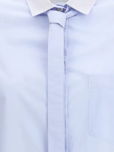 Forte Forte Oversized Cotton Poplin Shirt In Blue