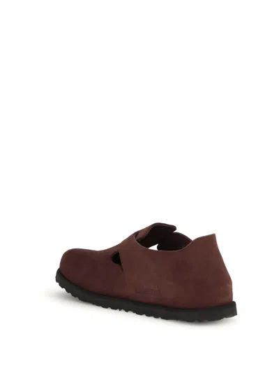 Birkenstock London Suede Sneakers In Burgundy