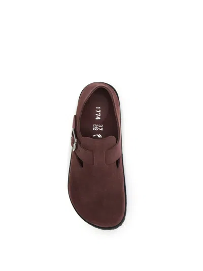 Birkenstock London Suede Sneakers In Burgundy