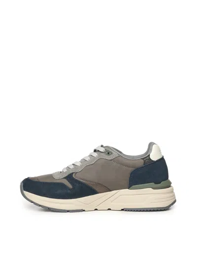 Blauer Gray Leather Men Sneaker In Multi