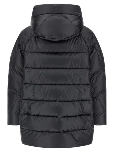 Moorer Wanita Quilted Down Jacket In Black