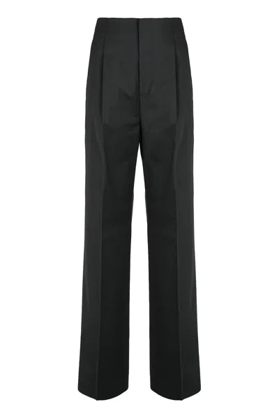 Alberta Ferretti Alberta Ferreti Wool Trousers In Black