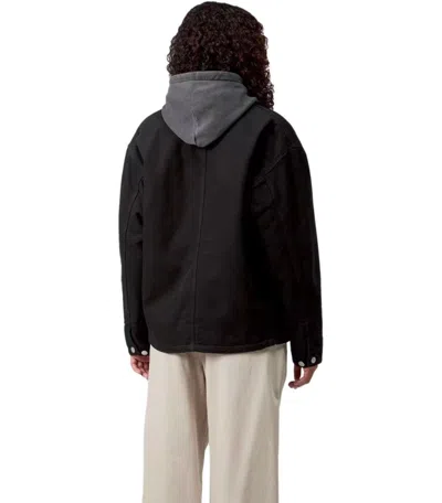 Carhartt Velvet Collar Breast Pocket Jacket In Black