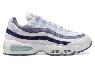 Pre-owned Nike Air Max 95 Og Big Bubble (women's) Sneakers In White/celestine Blue/world Indigo