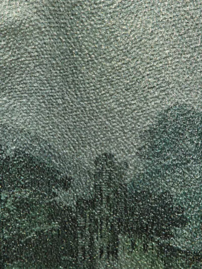 Pierre-louis Mascia Abstract-print Open-front Jacket In Gray