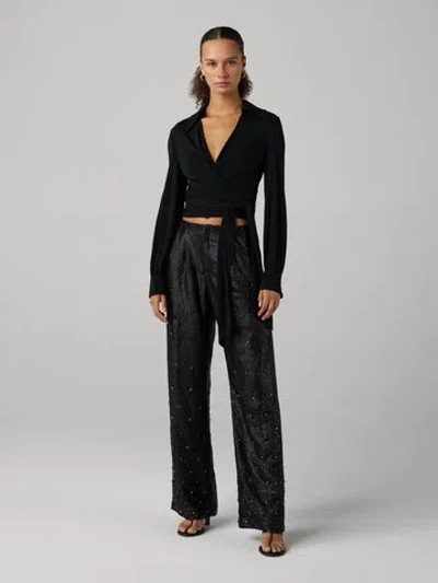 Diane Von Furstenberg Elton Trousers In Black