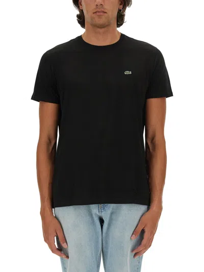 Lacoste Pima Cotton T-shirt In Black