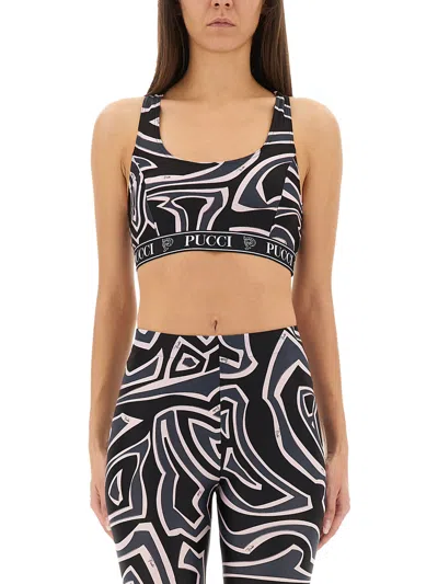 Pucci Geometric Racerback Top For Modern Style In Multi
