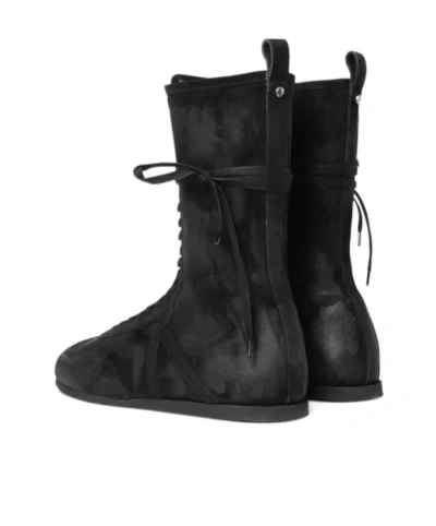 Ann Demeulemeester Fides High-top Boxing Sneakers In Black