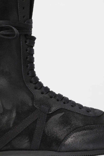 Ann Demeulemeester Fides High-top Boxing Sneakers In Black