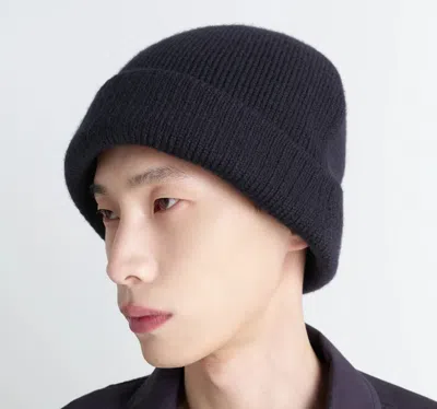 Lemaire Ribbed-knit Beanie In Black
