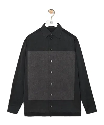 Loewe X Albers Wool Shirt In Black
